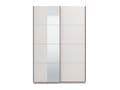 Noah White Sliding Wardrobe with Full-Length Mirror: Modern, Spacious Storage Solution - UK Luxury Furniture